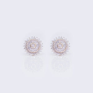 10K Sunflower Design Micro-Pavé 0.25 Diamond Stud Earrings 10K Sunflower Design Micro-Pavé 0.25 Diamond Stud Earrings