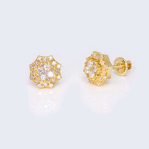 14K Gold Star Design 0.50 CTW Diamond Earrings 14K Gold Star Design 0.50 CTW Diamond Earrings