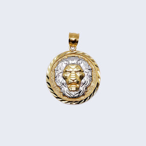 10K Gold Lion Head Pendant Charm 10K Gold Lion Head Pendant Charm
