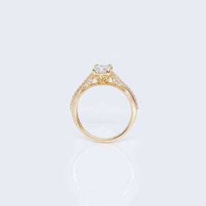 14K Classic Design Cubic Zirconia Engagement Ring 14K Classic Design Cubic Zirconia Engagement Ring