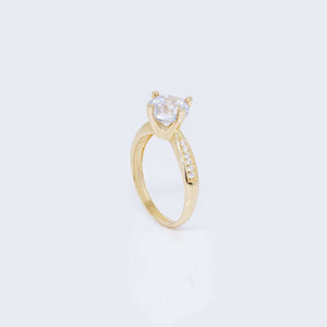 14K Classic Design Cubic Zirconia Engagement Ring 14K Classic Design Cubic Zirconia Engagement Ring