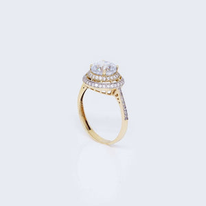 14K Round Royal Design Engagement Ring with Cubic Zirconia 14K Round Royal Design Engagement Ring with Cubic Zirconia