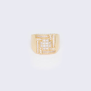 14K Micro Pave Square Statement Ring 14K Micro Pave Square Statement Ring