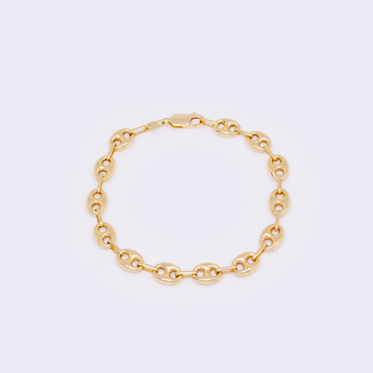 14K Mariner Link Italian Chain Link Bracelet