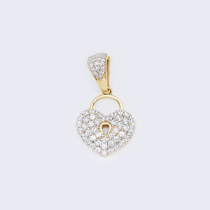 14K Locked Heart Pendant 14K Locked Heart Pendant