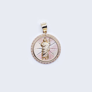 14K Saint Judas Tadeo Pendant Charm 14K Saint Judas Tadeo Pendant Charm