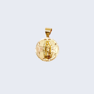 14K Gold Virgen de Guadalupe Pendant Charm 14K Gold Virgen de Guadalupe Pendant Charm