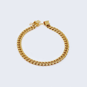 14K Gold Miami Hollow Cuban Link Curb Chain Bracelet 14K Gold Miami Hollow Cuban Link Curb Chain Bracelet