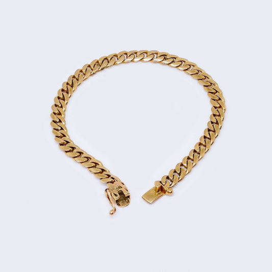 10K Gold VIP Cuban Brac 8 1/4¨ Long 6.4 mm Thick