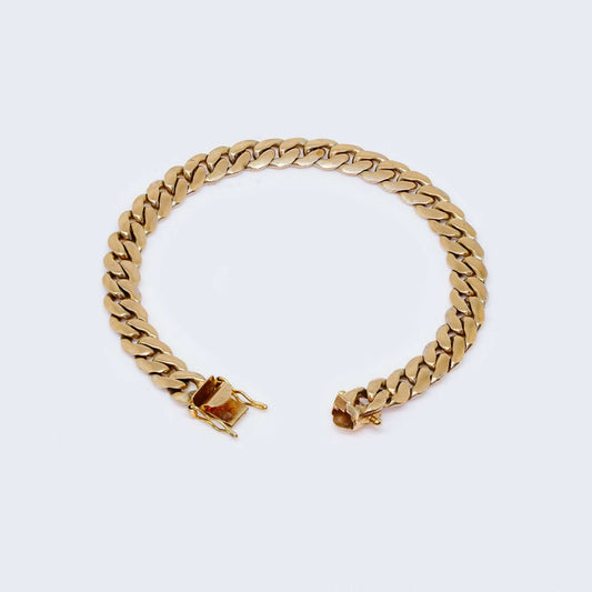 10K VIP Cuban Brac 8¨ Long 7.8 mm Thick