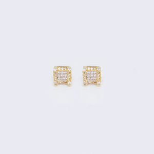 14K Princess Cut Cubic Zirconia Earrings 14K Princess Cut Cubic Zirconia Earrings