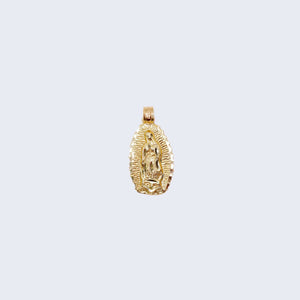 14K Gold Virgen de Guadalupe Pendant Charm 14K Gold Virgen de Guadalupe Pendant Charm