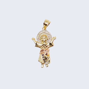 14K Gold Devine Child Divino Niño Pendant Charm 14K Gold Devine Child Divino Niño Pendant Charm