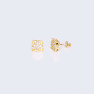 14K Gold Square Design 0.75 CTW Diamond Earrings 14K Gold Square Design 0.75 CTW Diamond Earrings