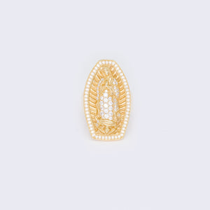 14K Cubic Zirconia Lady Of Guadalupe Ring 14K Cubic Zirconia Lady Of Guadalupe Ring