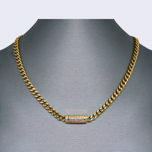 14K Miami Cuban Link Chocker with Cubic Zirconia 14K Miami Cuban Link Chocker with Cubic Zirconia