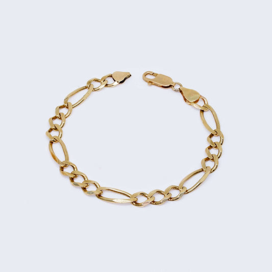 10KT Figaro Brac 8.5¨ Long 7.5MM Thick