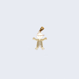 14K Gold little boy with red cap Pendant Charm 14K Gold little boy with red cap Pendant Charm