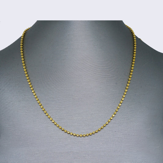 14K MOON CHAINYELLOW GOLD SOLID 24" 5mm