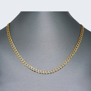 14K TWO TONE SOLID CUBAN 14K TWO TONE SOLID CUBAN