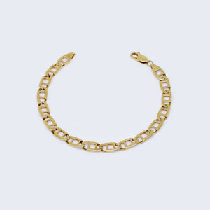 14K Solid Mariner Bracelet 14K 7 1/8 5 mm 14K Solid Mariner Bracelet 14K 7 1/8 5 mm
