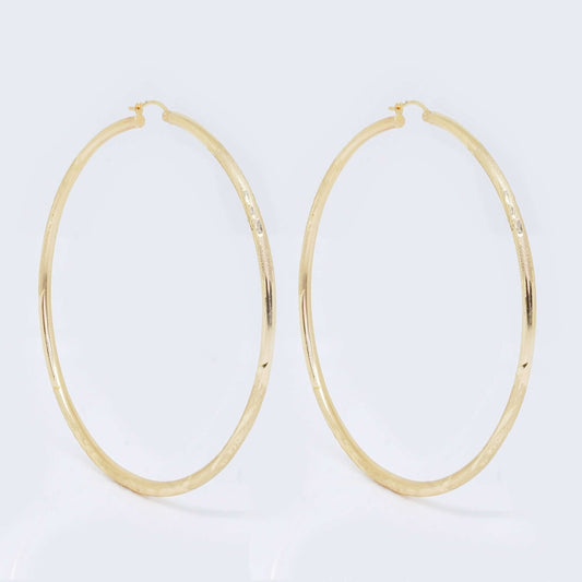 14K Gold Classic Hoop Earrings