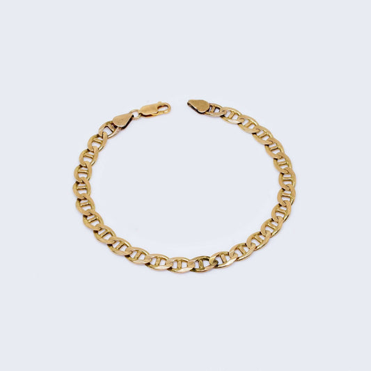 10K Gold Mariner Solid 8¨ Long 6.2 mm Thick