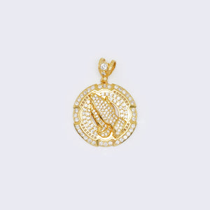 14K CZ Pave Praying Hands 14K CZ Pave Praying Hands
