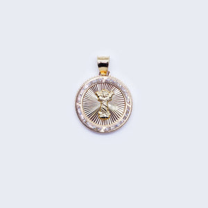 14K Child Jesus Cubic Zirconia Pendant Charm 14K Child Jesus Cubic Zirconia Pendant Charm