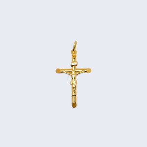 14K Gold Cross INRI with Jesus Pendant Charm 14K Gold Cross INRI with Jesus Pendant Charm