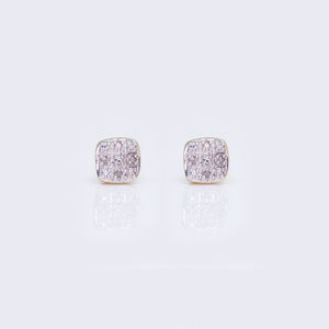 10K Princess 0.05ct Diamond Square Earrings 10K Princess 0.05ct Diamond Square Earrings