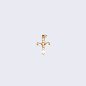 14K Gold Unique Cross with Jesus Pendant Charm 14K Gold Unique Cross with Jesus Pendant Charm