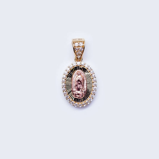 14K Virgen de Guadalupe Pendant Charm
