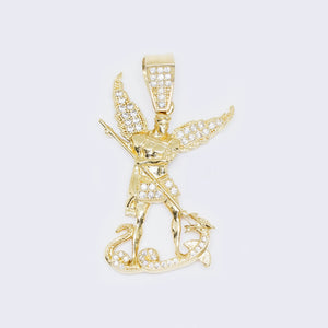 14K Angel Saint Michael Pendant charm 14K Angel Saint Michael Pendant charm