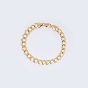 14K Cuban Chain Curb Link Diamond Cut Bracelet 8.25" 8mm 14K Cuban Chain Curb Link Diamond Cut Bracelet 8.25" 8mm