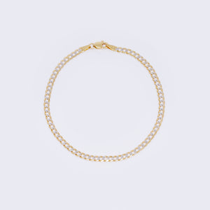14K Diamond Cut Curb Bracelet 8.5" 4mm 14K Diamond Cut Curb Bracelet 8.5" 4mm