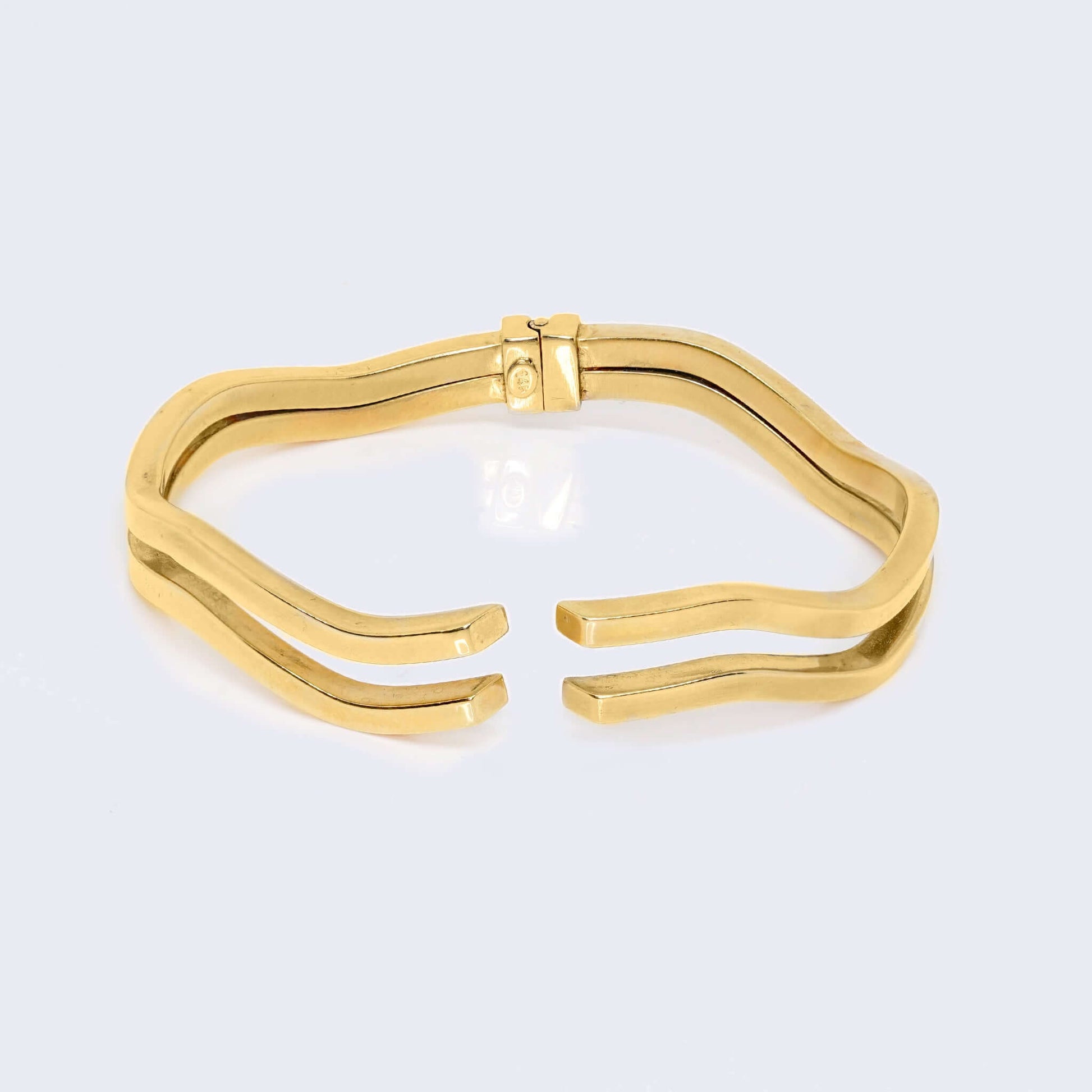 14K Gold Two Linked Bracelet