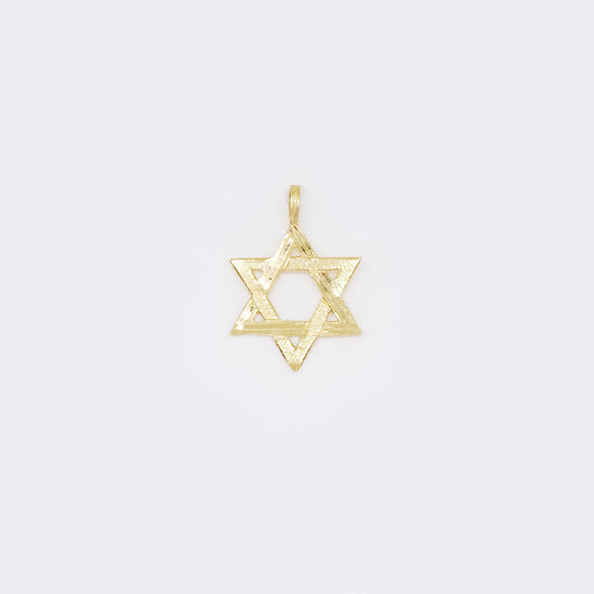 14K Star Of David Symbol Religious Charm