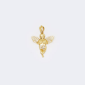 14K CZ Praying Angel Charm 14K CZ Praying Angel Charm