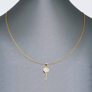 14K Gold Key Necklace Set 14K Gold Key Necklace Set