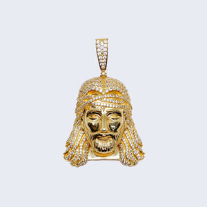 14K JESUS 3D CHARM WITH Cubic Zirconia 14K JESUS 3D CHARM WITH Cubic Zirconia