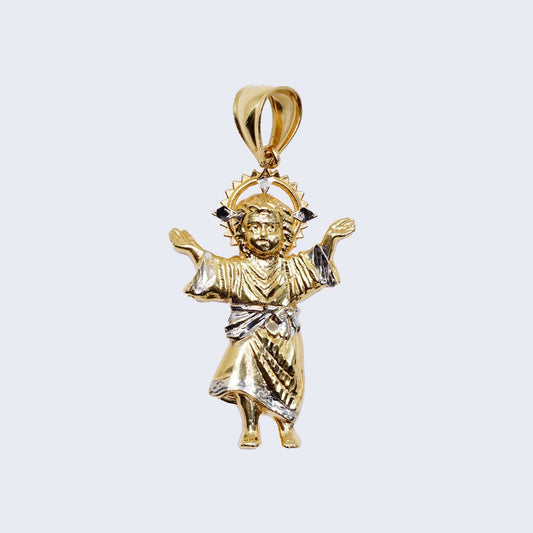 14K NINO DIVINO WITH Cubic Zirconia TWO TONE