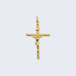 14K CROSS YELLOW GOL WITH JESUS 14K CROSS YELLOW GOL WITH JESUS
