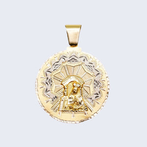 14K SAINT ALTAGRACIA SOLID YELLOW WITH WHITE GOLD 14K SAINT ALTAGRACIA SOLID YELLOW WITH WHITE GOLD