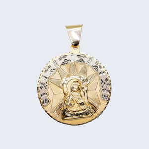 14K SAINT ALTAGRACIA SOLID YELLOW WITH WHITE GOLD 14K SAINT ALTAGRACIA SOLID YELLOW WITH WHITE GOLD