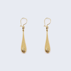 14K Yellow Gold Magnificent Drop Dangle Earrings 14K Yellow Gold Magnificent Drop Dangle Earrings