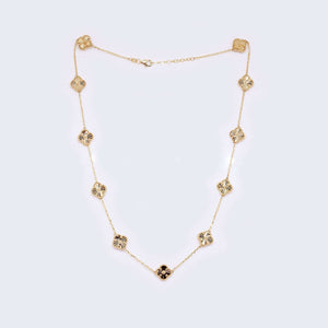 14K Gold Clover Set: Necklace 14K Gold Clover Set: Necklace
