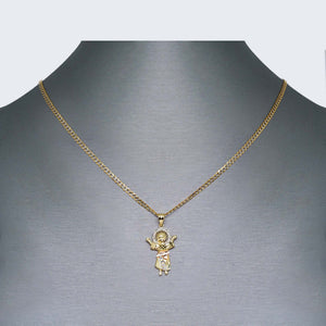 14K Gold Divine Child Necklace Set 14K Gold Divine Child Necklace Set