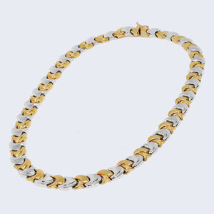 14K Female Two Tone Choker Thick 14K Female Two Tone Choker Thick