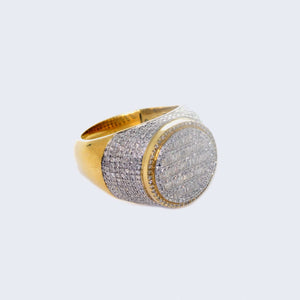 10K Gold Men Ring with 1.5 ct Diamonds 10K Gold Men Ring with 1.5 ct Diamonds